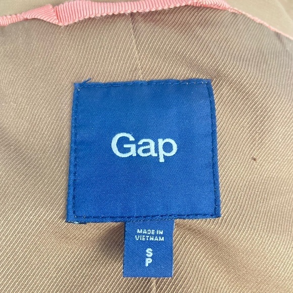 GAP Double Breasted Trench Coat/Raincoat Tan Khaki - Picture 9 of 14